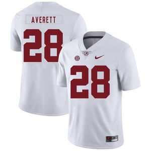 Anthony Averett Alabama Crimson Tide Football Jersey White