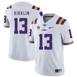 Jontre Kirklin LSU Tigers Football Jersey - White