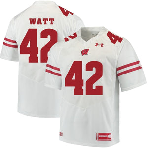 T.J. Watt Wisconsin Badgers Football Jersey White