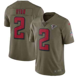 Matt Ryan Atlanta Falcons Salute To Service Limited Jersey - Olive