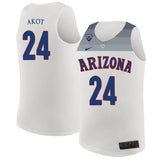Emmanuel Akot Arizona Wildcats Basketball Jersey-White