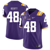 Dantrieze Scott LSU Tigers Football Jersey - Purple