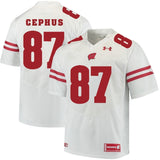 Quintez Cephus Wisconsin Badgers Football Jersey White