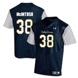Deon McIntosh Notre Dame Fighting Irish Football Jersey Navy Stripe