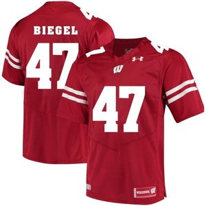 Vince Biegel Wisconsin Badgers Football Jersey Red