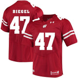 Vince Biegel Wisconsin Badgers Football Jersey Red