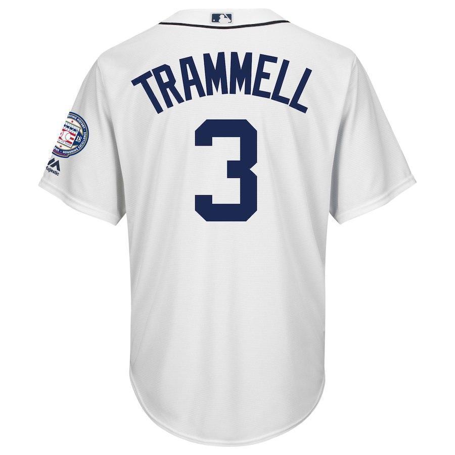 Alan Trammell Detroit Tigers Baseball Player Jersey