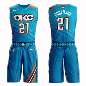 Oklahoma City Thunder #21 André Roberson City 2019 Jersey and Pant Set