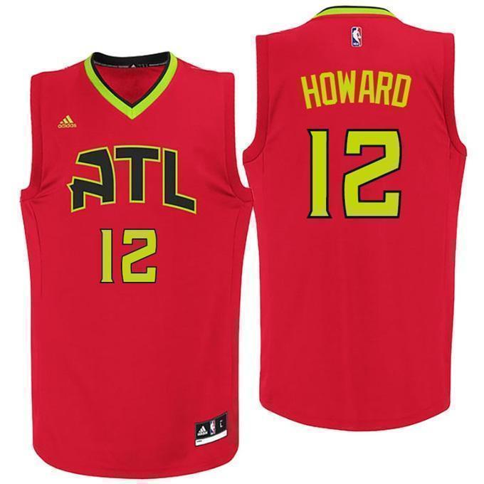 Atlanta Hawks Dwight Howard New Jersey-Red