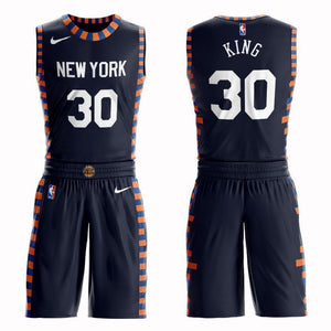 New York Knicks #30 Bernard King City 2019 Jersey and Pant Set