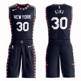 New York Knicks #30 Bernard King City 2019 Jersey and Pant Set