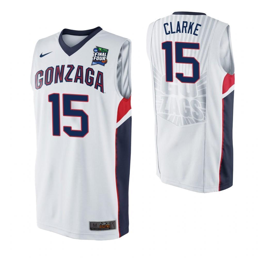 Brandon Clarke Gonzaga Bulldogs 2019 Final Four Basketball Jersey - White