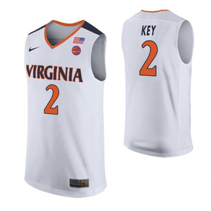 Braxton Key Virginia Cavaliers Basketball Jersey - White