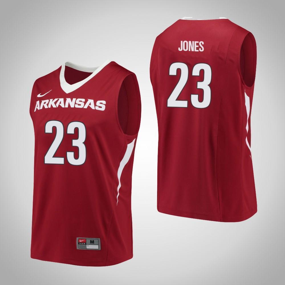 C.J. Jones Arkansas Razorbacks Basketball Jersey - Red