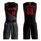 Portland Trail Blazers #50 Caleb Swanigan City 2019 Jersey and Pant Set