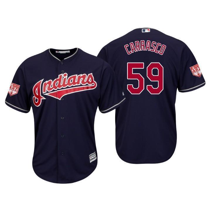 Carlos Carrasco Cleveland Indians 2019 Spring Training Baseball Player Jersey