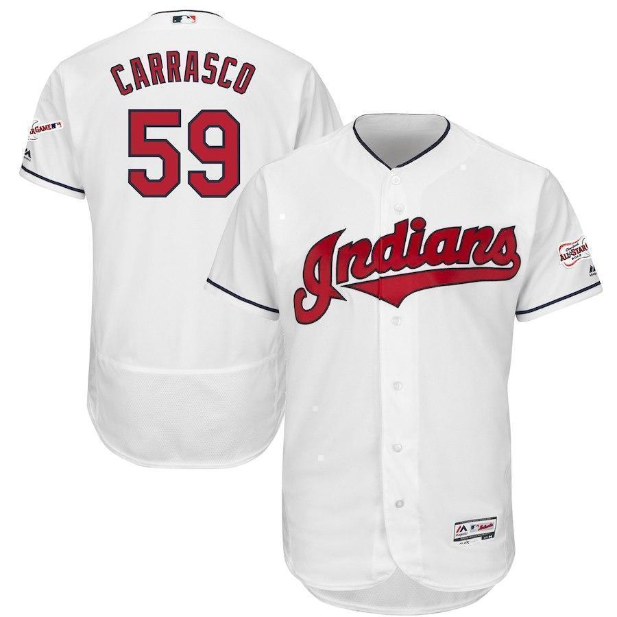Carlos Carrasco Cleveland Indians 2019 All Star Game Patch Baseball Jersey