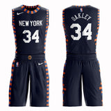 New York Knicks #34 Charles Oakley City 2019 Jersey and Pant Set