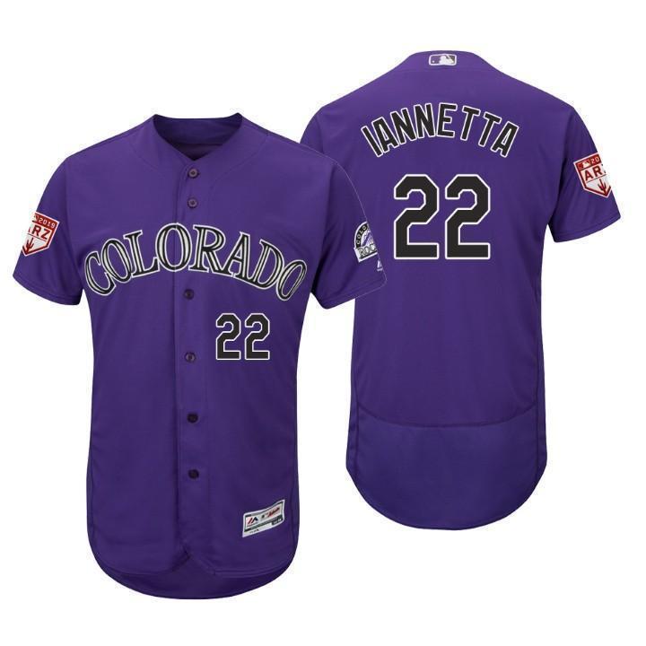 Chris Iannetta Colorado Rockies 2019 Spring Training Baseball Player Jersey