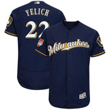 Christian Yelich Milwaukee Brewers 2019 Spring Training Baseball Player Jersey