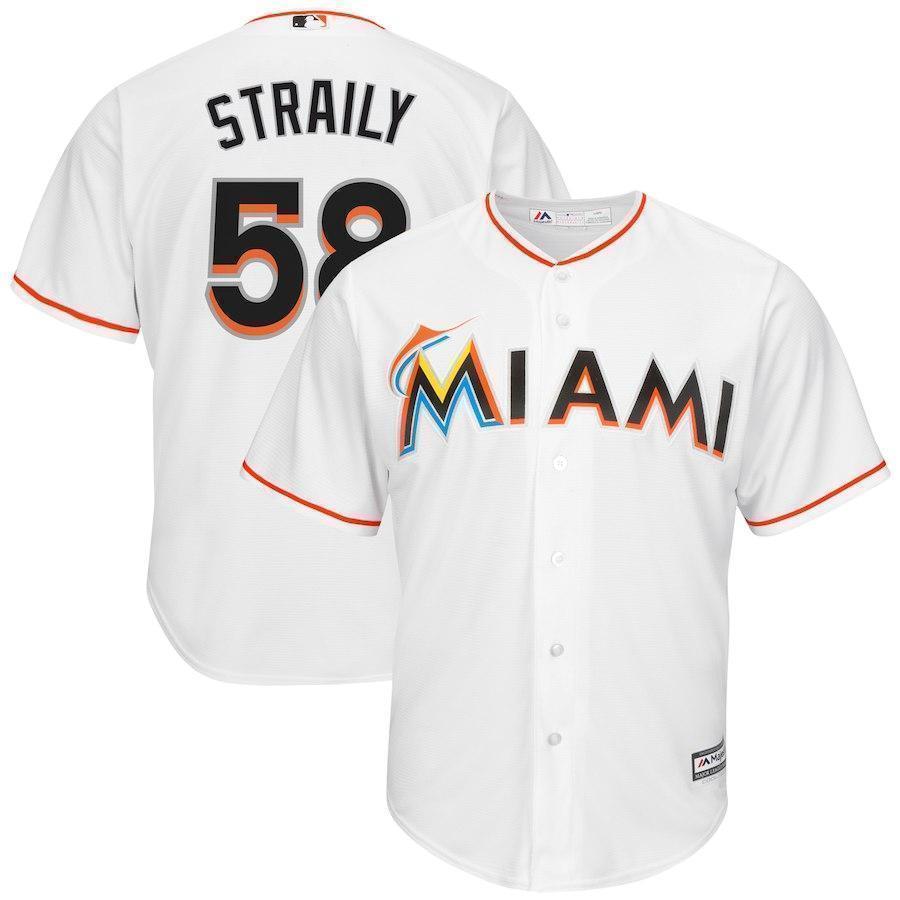 Dan Straily Miami Marlins Baseball Player Jersey