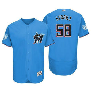 Dan Straily Miami Marlins 2019 Spring Training Baseball Player Jersey