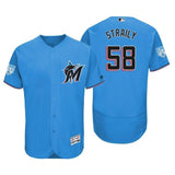 Dan Straily Miami Marlins 2019 Spring Training Baseball Player Jersey