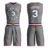 Philadelphia 76ers #3 Dana Barros City 2019 Jersey and Pant Set