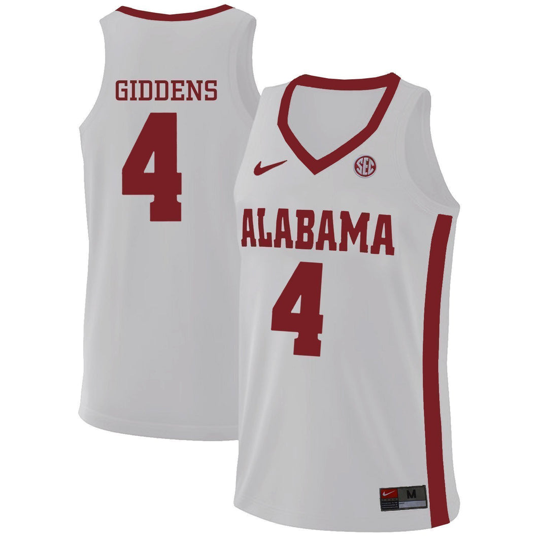 Daniel Giddens Alabama Crimson Tide Basketball Jersey - White
