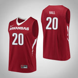 Darious Hall Arkansas Razorbacks Basketball Jersey - Red