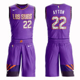 Phoenix Suns #22 DeAndre Ayton City 2019 Jersey and Pant Set