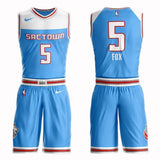 Sacramento Kings #5 De'Aaron Fox City 2019 Jersey and Pant Set