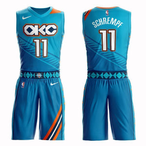 Oklahoma City Thunder #11 Detlef Schrempf City 2019 Jersey and Pant Set