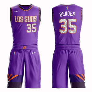 Phoenix Suns #35 Dragan Bender City 2019 Jersey and Pant Set