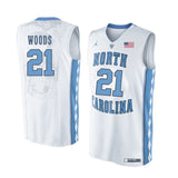 Seventh Woods North Carolina Basketball Jersey-White