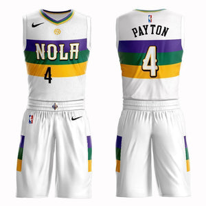 New Orleans Pelicans #4 Elfrid Payton City 2019 Jersey and Pant Set