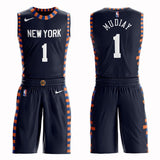 New York Knicks #1 Emmanuel Mudiay City 2019 Jersey and Pant Set