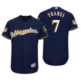 Eric Thames Milwaukee Brewers 2019 Spring Training Baseball Player Jersey