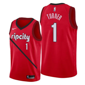 Portland Trail Blazers #1 Evan Turner 2018/19 Earned Edition Swingman Jersey