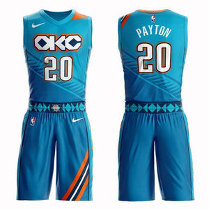 Oklahoma City Thunder #20 Gary Payton City 2019 Jersey and Pant Set
