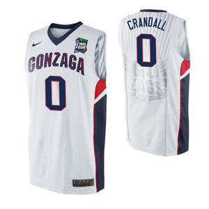 Geno Crandall Gonzaga Bulldogs 2019 Final Four Basketball Jersey - White