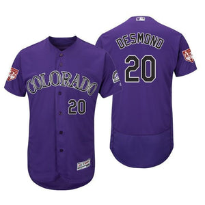 Ian Desmond Colorado Rockies 2019 Spring Training Baseball Player Jersey