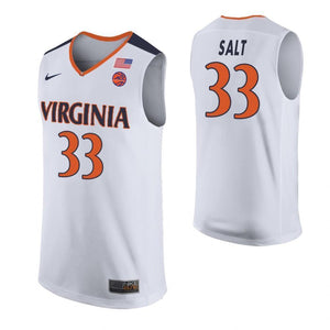 Jack Salt Virginia Cavaliers Basketball Jersey - White