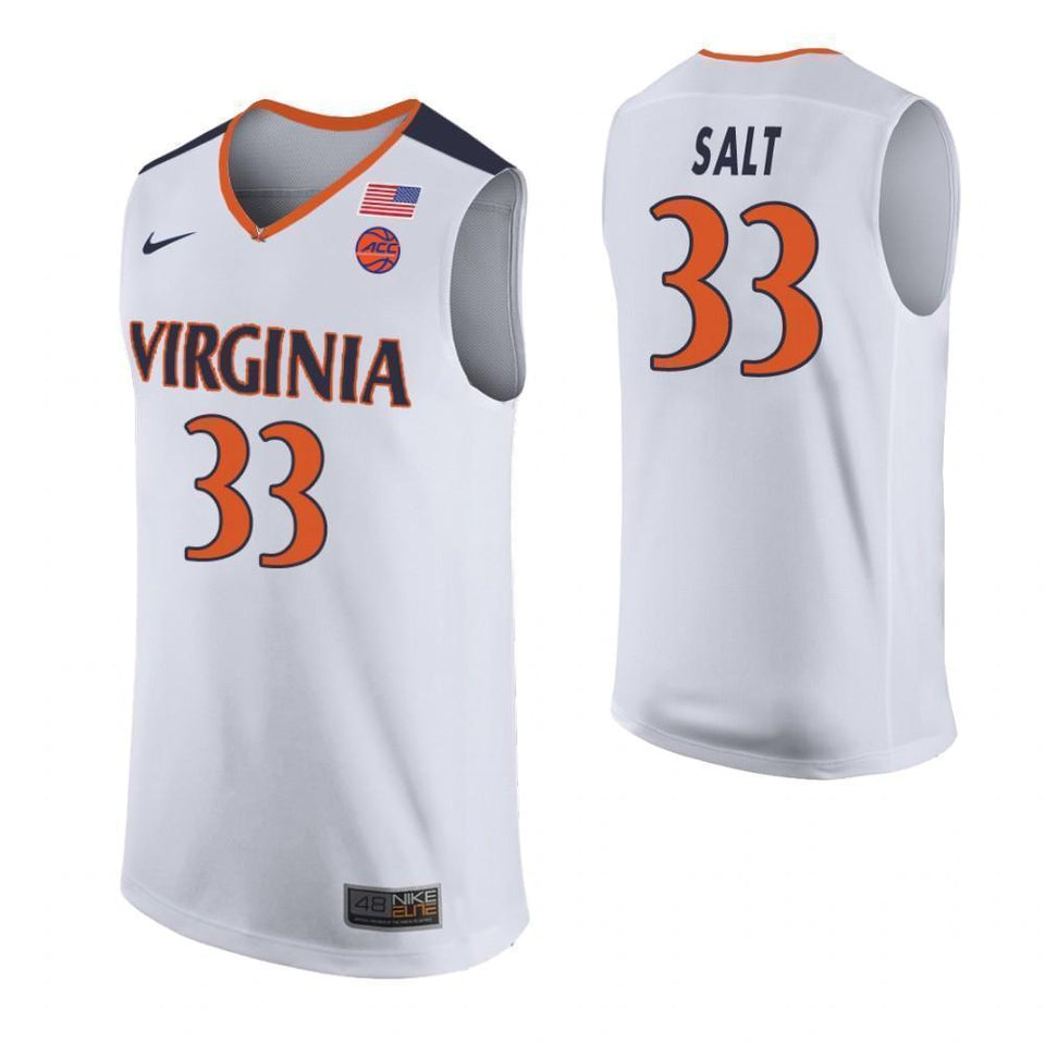 Jack Salt Virginia Cavaliers Basketball Jersey - White