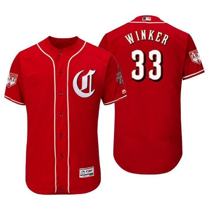 Jesse Winker Cincinnati Reds 2019 Spring Training Baseball Player Jersey