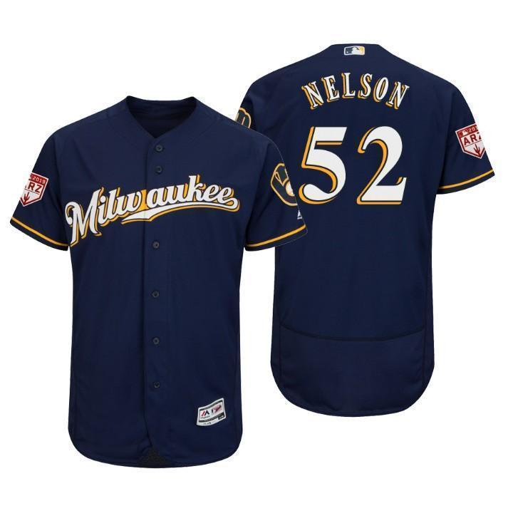 Jimmy Nelson Milwaukee Brewers 2019 Spring Training Baseball Player Jersey
