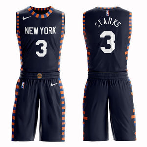 New York Knicks #3 John Starks City 2019 Jersey and Pant Set