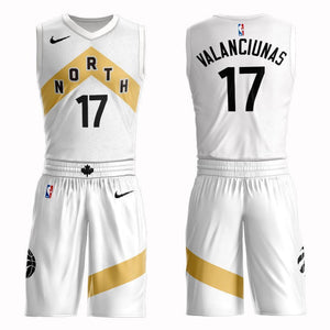 Toronto Raptors #17 Jonas Valanciunas City 2019 Jersey and Pant Set