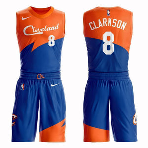 Cleveland Cavaliers #8 Jordan Clarkson City 2019 Jersey and Pant Set