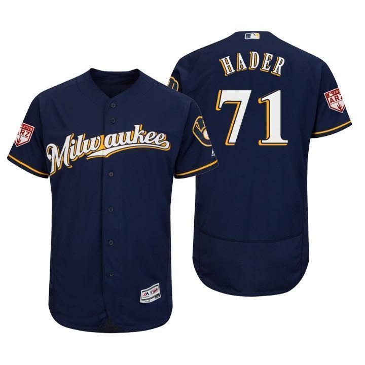 Josh Hader Milwaukee Brewers 2019 Spring Training Baseball Player Jersey